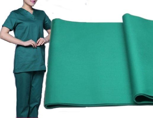 Προσαρμοσμένο χρώμα 170-200gm Σκρούμπς ύφασμα για ιατρική στολή και χειρουργική ρόμπα Made