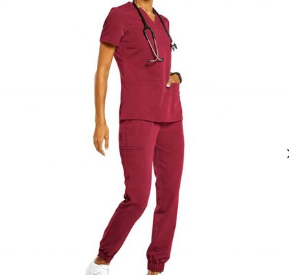 TWILL Pattern Polyester/Rayon Spandex Νοσηλευτική Ιατρική Σκρούμπς Υφάσματα για Ομοσπονδία Νοσοκομείου