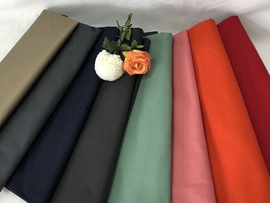 Πολυεστέρας βαμβακιού 4πτυχής τέντωμα Spandex υφάσματα πλεκτά για παντελόνια με απλό χρωματισμένο σχέδιο