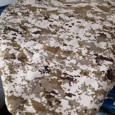 Μέση Ανατολή υψηλής αντοχής σε δάκρυα Poly Cotton Ribstop Καμουφλαριστικό ύφασμα με βαφή ΦΠΑ