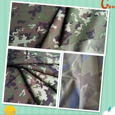 Κατευθείαν υψηλής αντοχής σε δάκρυα Polycotton SA Καμουφλάζ Rip-Stop Fabric 230gsm Width 57/58
