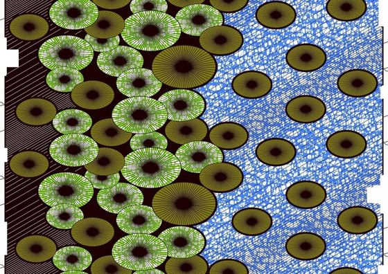 100% βαμβάκι Ankara ύφασμα σε ζωντανά χρώματα για αφρικανική κερί εκτύπωση φόρεμα και ρούχα