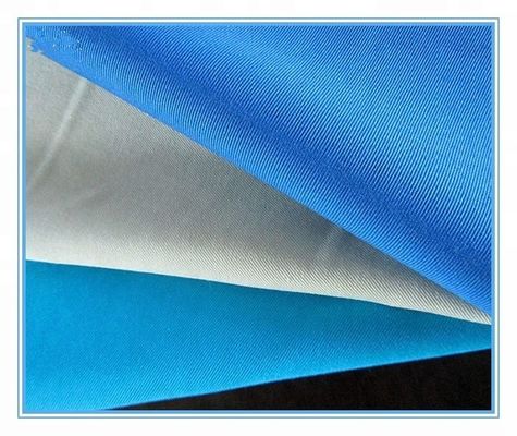 120-140gm Polyester Twill ύφασμα για εργασιακά ρούχα Ενιαία εξατομικευμένα σχέδια ανθεκτικά