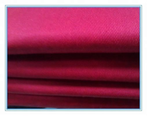 120-140gm Polyester Twill ύφασμα για εργασιακά ρούχα Ενιαία εξατομικευμένα σχέδια ανθεκτικά
