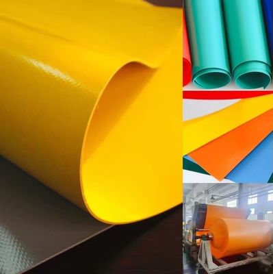 Υψηλή ορατότητα 150GSM 100% Polyester Twill Tarpaulin Αδιάβροχο Υφασμάτινο