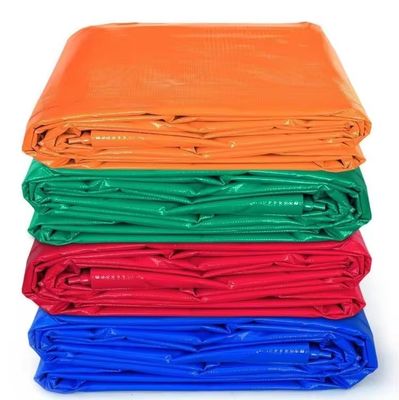 Υψηλή ορατότητα 150GSM 100% Polyester Twill Tarpaulin Αδιάβροχο Υφασμάτινο