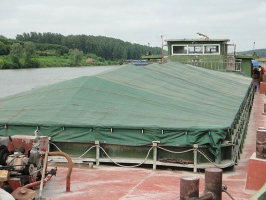 150GSM 100% Polyester Twill Tarpaulin Αδιάβροχο Υψηλής Ορατότητας Πολυυφασμένο ύφασμα